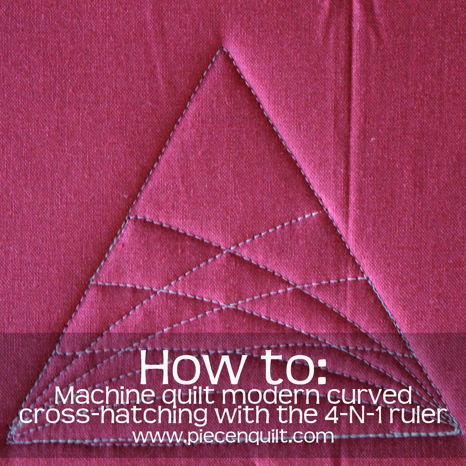Piece N Quilt Howto Machine Quilt Modern Curved CrossHatching on a