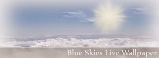 Blue Skies Android App Wallpaper