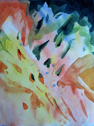 painting negative watercolor practice different harmony colors linda shapes chosen could too