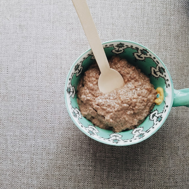 Domestic Fashionista Chocolate Banana Almond Butter Chia Pudding