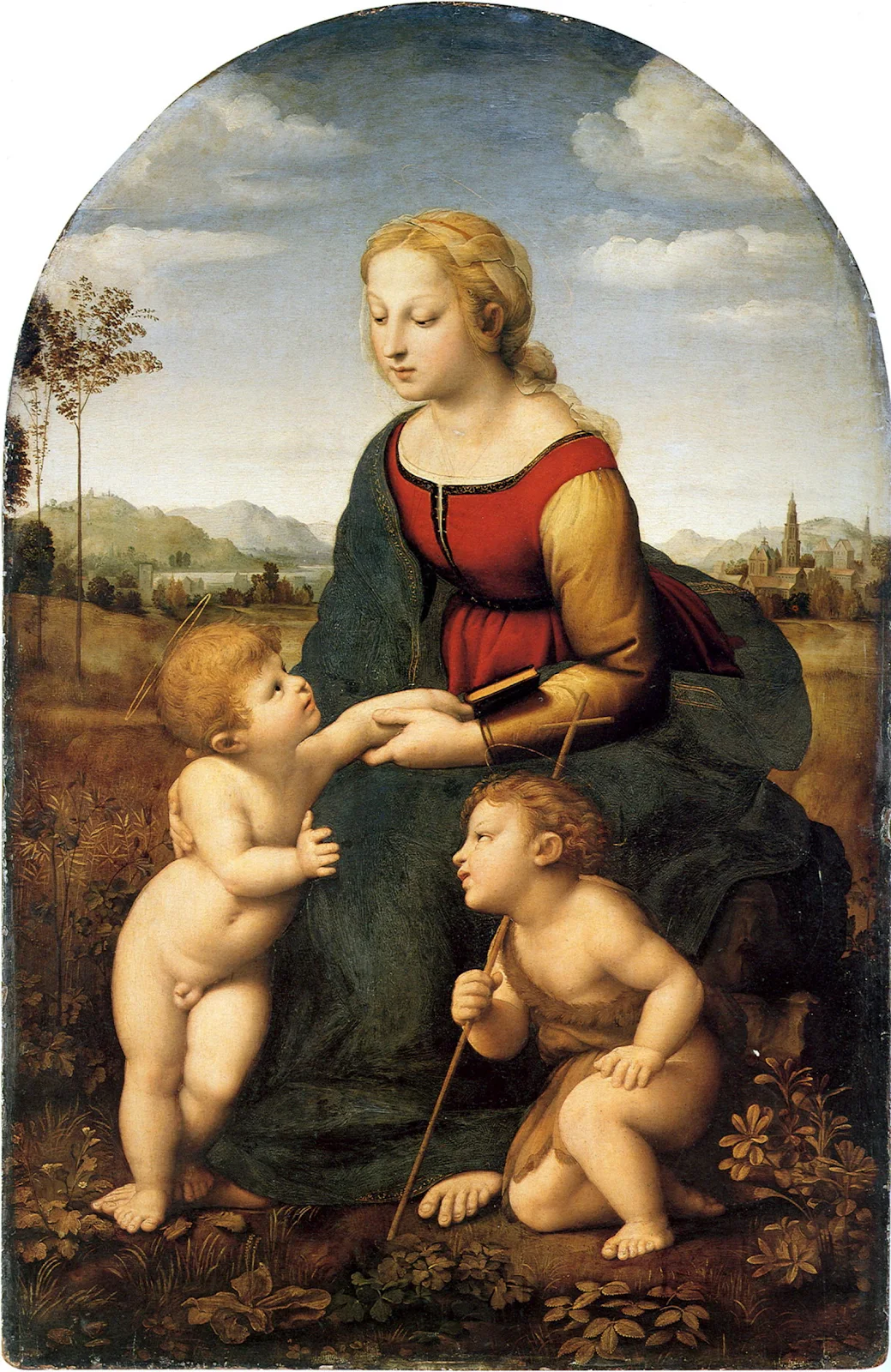 ラファエロ・サンティの美しき女庭師《聖母子と幼き洗礼者聖ヨハネ》
