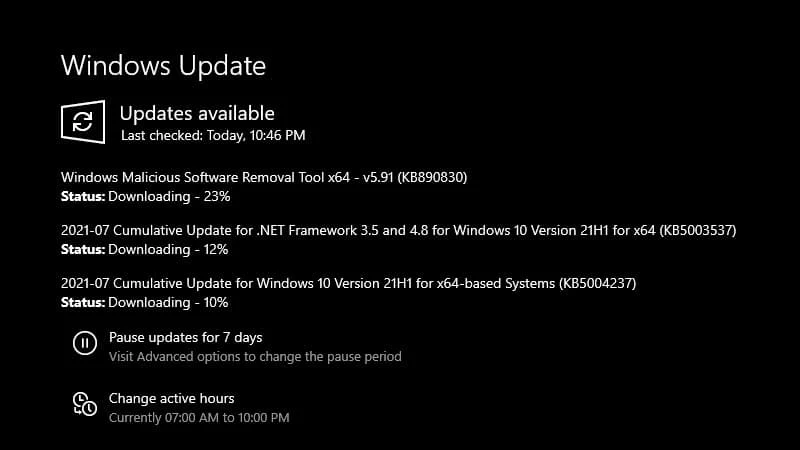 Windows 10 update KB5004237 fixed several issues for versions 21H1, 20H2 and 2004