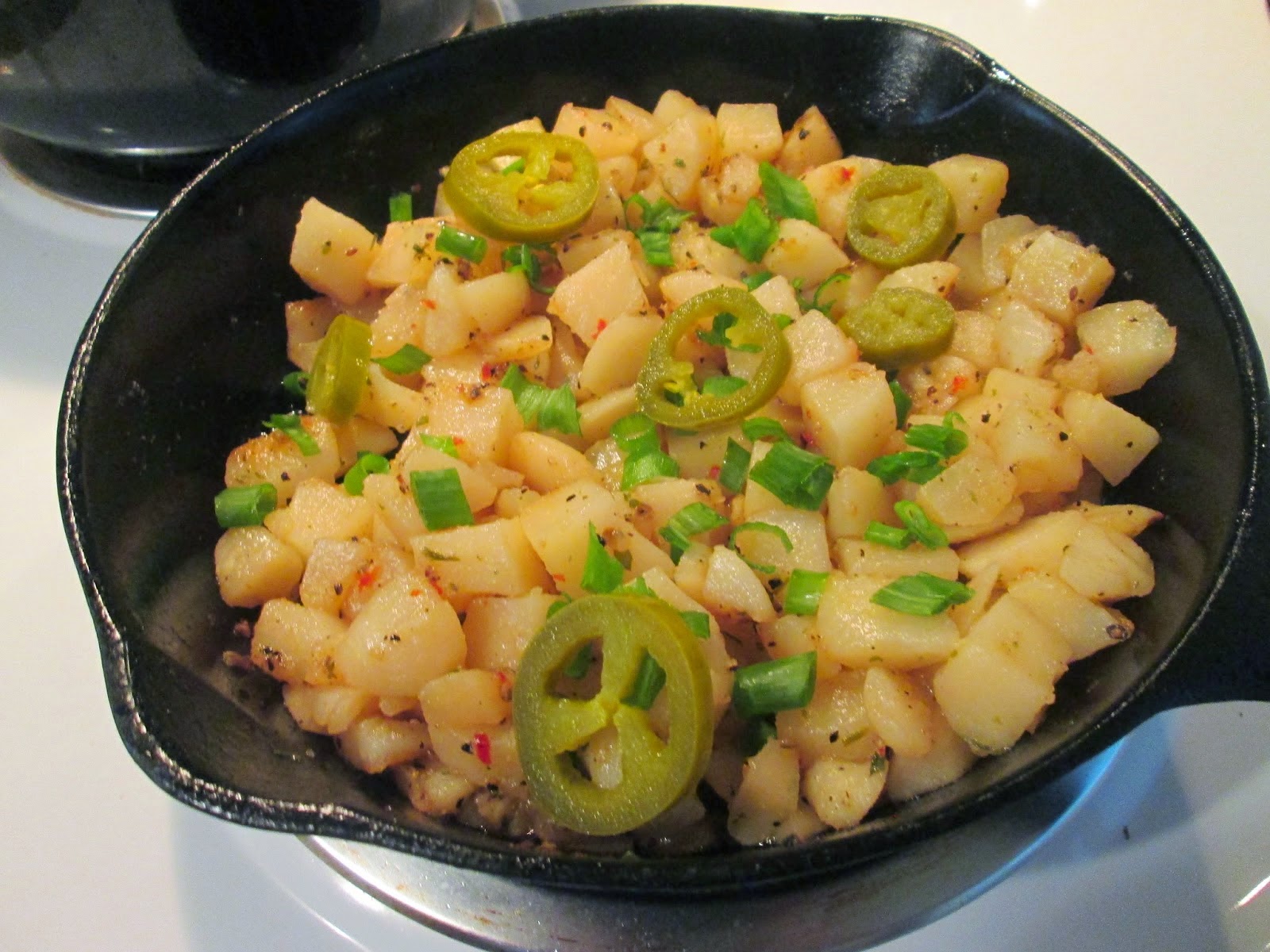 Diab2Cook Baked Parmesan Perch w/ Jalapeno Cheese Fried Potatoes