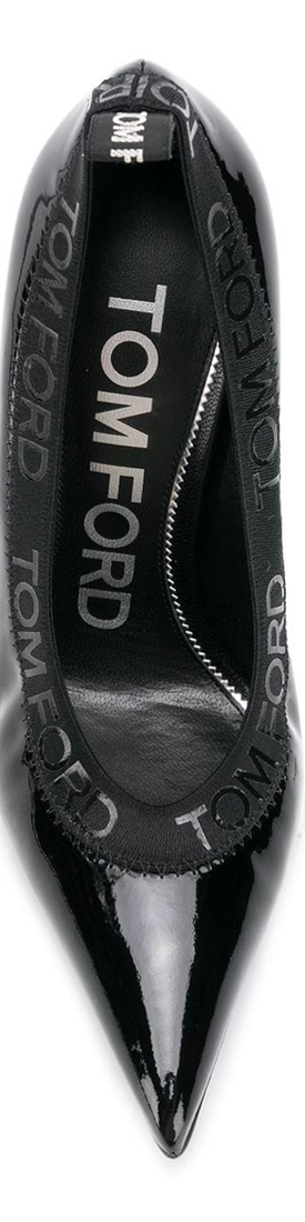 TOM FORD Branded Pumps in Black Patent Leather