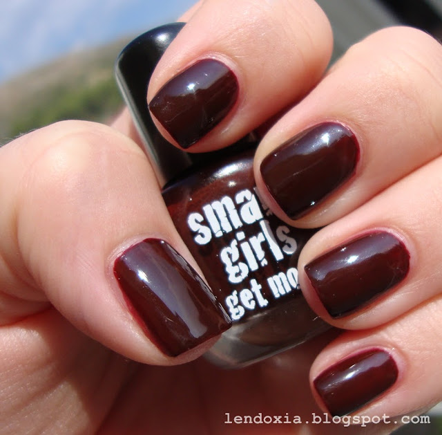 smart girls get more brown nail polish