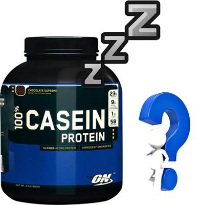 Batido de proteínas de caseína para afrontar el período de sueño