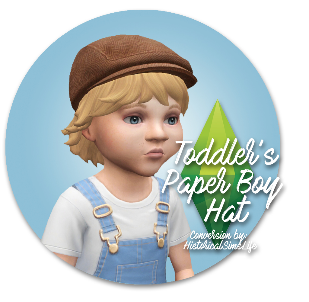 TS4 Toddler's Paper Boy Hat Conversion History Lover's Sims Blog
