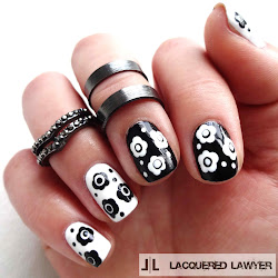 nails nail floral botanicals flower lacqueredlawyer flowers simple lacquered manicure