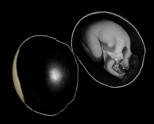 Scott Campbell's Illustrated Ostrich Eggs