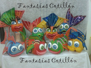 Gorro o Sombrero de goma espuma de Pez