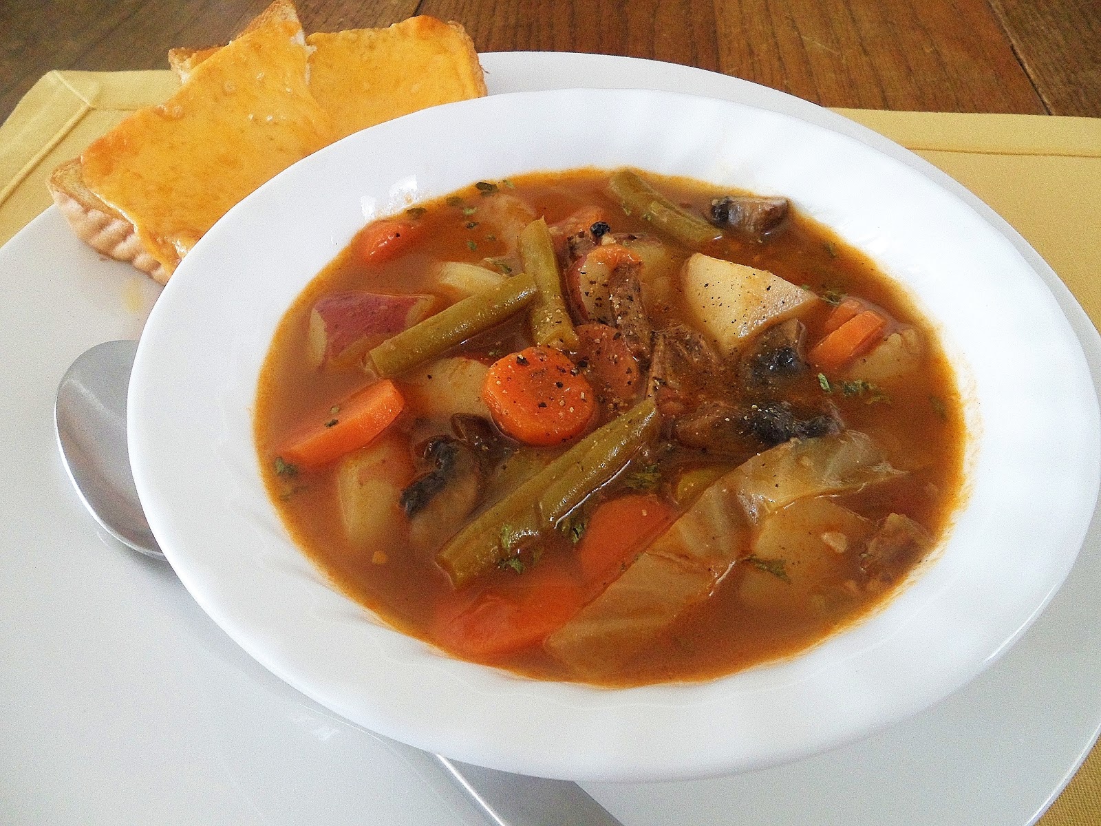 Sage Trifle Steak and Fresh Vegetable Soup