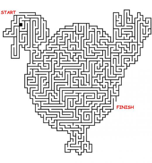 Printable Thanksgiving Mazes