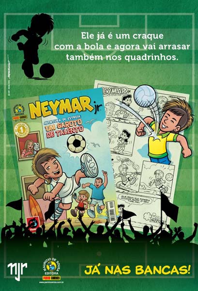 Neymar ganha versão 'mangá' feita por desenhista de HQ sobre futebol