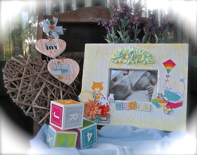 Baby Love by Megan Gourlay for BoBunny using Orange Glitter Paste and Toy Box Collection Baby Love by Megan Gourlay for BoBunny using Orange Glitter Paste and Toy Box Collection