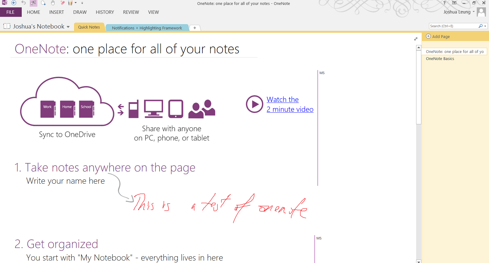 quick notes in onenote quick notes in onenote
