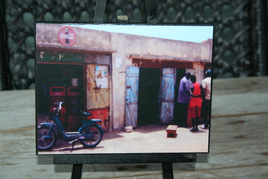 A Piece of Africa Holiday Project! 93 Ghana Photo on Wood Frame.