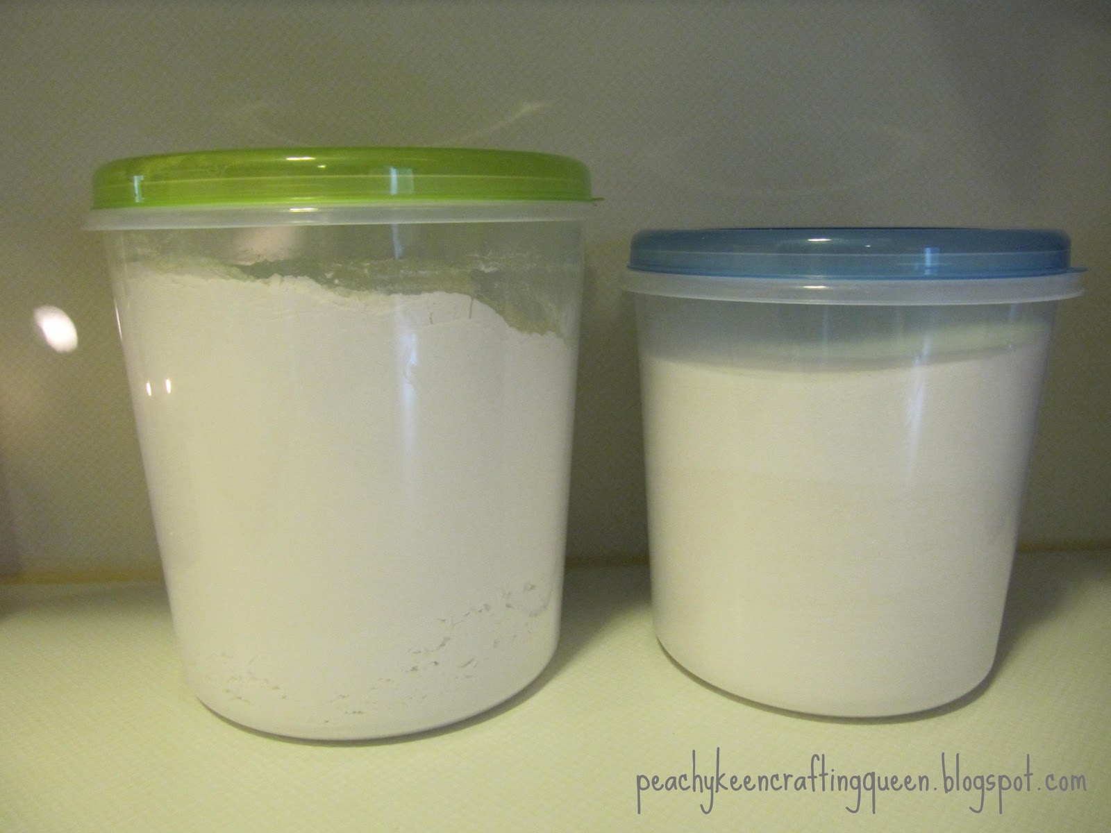 Peachy Keen Crafting Queens Flour and Sugar Containers
