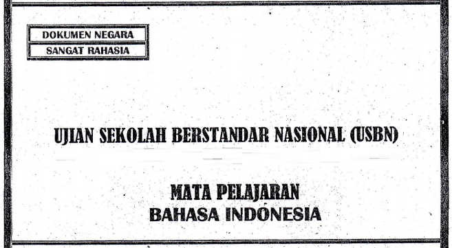 Latihan Soal Usbn Bahasa Indonesia Kurikulum 2013 Sma Ipa