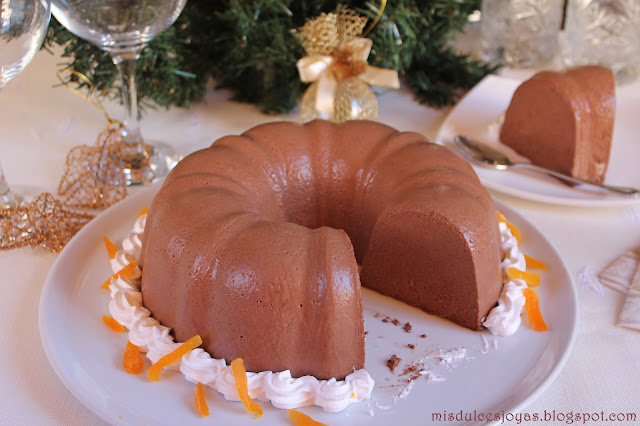 Bavaroíse de chocolate
