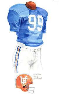 1975 University of Florida Gators football uniform original art for sale