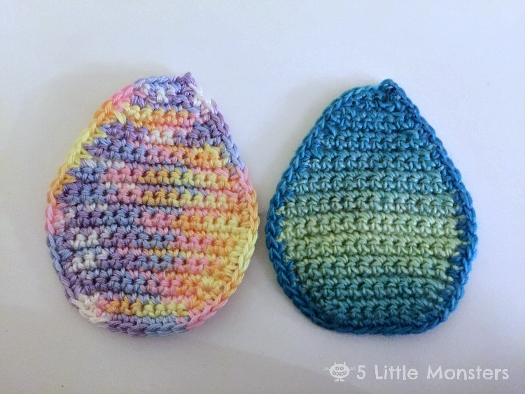 5 Little Monsters Crocheted Easter Egg With or Without a Pocket