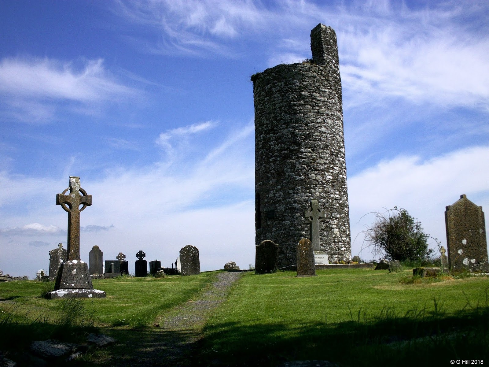 Ireland In Ruins Old Kilcullen Round Tower & Church Co Kildare
