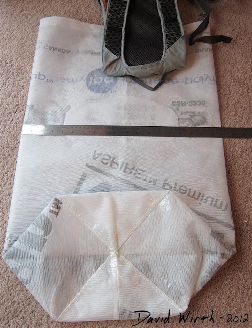 diy how to make a homemade camping backpack, tyvek, waterproof, house wrap, sew