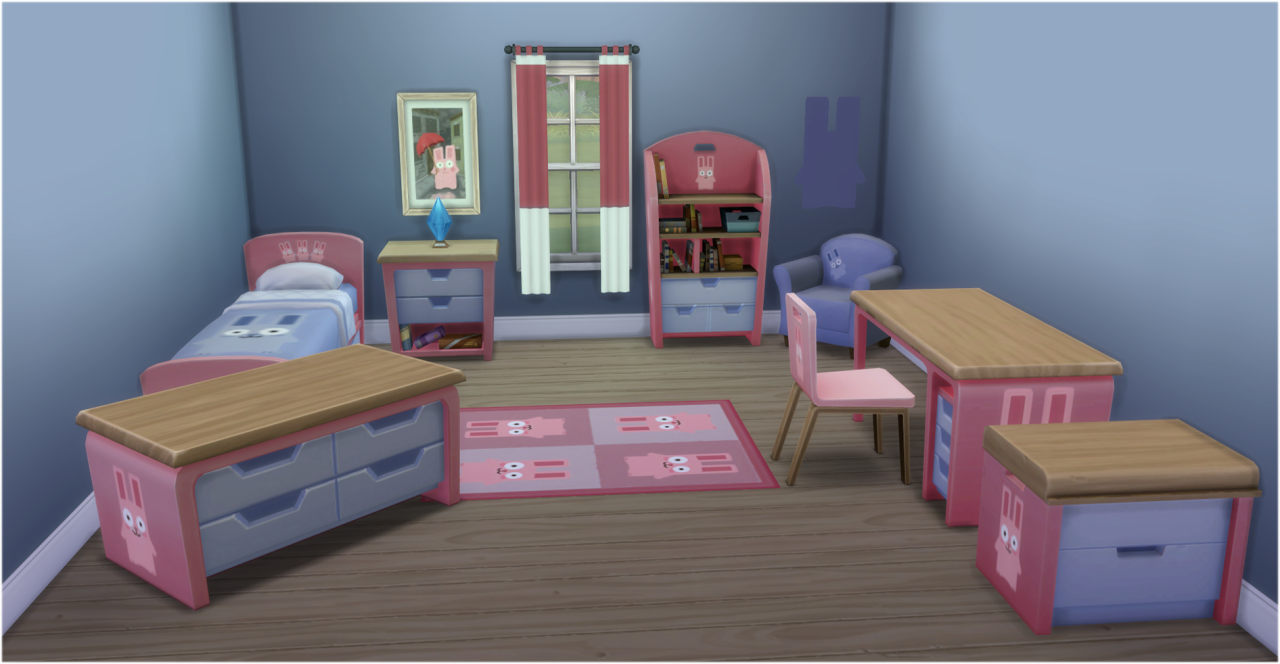 My Sims 4 Blog: Kid's Bedroom Recolors by Jorghahaq