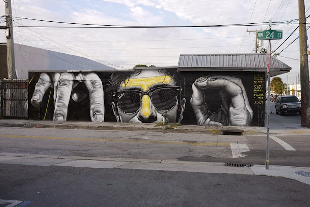 New Street Art Mural By MTO for Art Basel 2013 On The Streets of Miami, Wynwood. 1