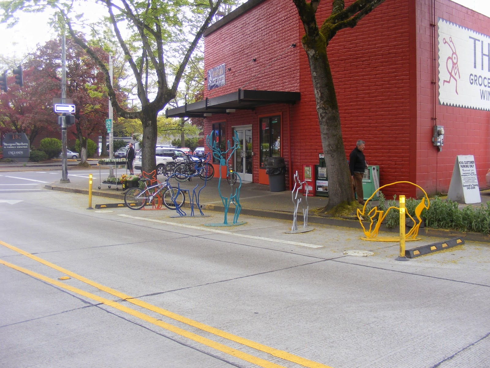 Wolfsbane Design Studio "Deer Park" bicycle rack in Eugene Oregon