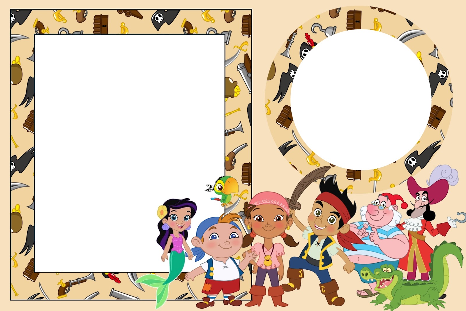 Jake and The Neverland Pirates Party Invitations 