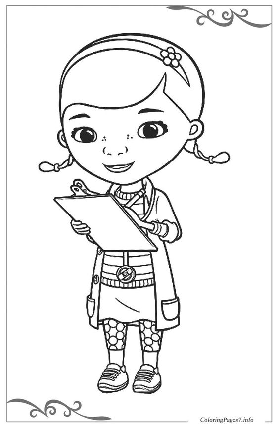 Tranh tô màu bác sĩ Doc Mcstuffins 13