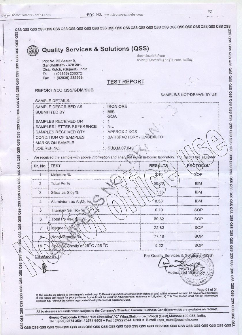 High Density Iron Ore Aggregate