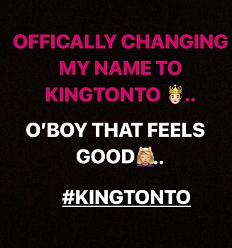 Tonto Dikeh changes name to King Tonto Tonto Dikeh changes name to King Tonto