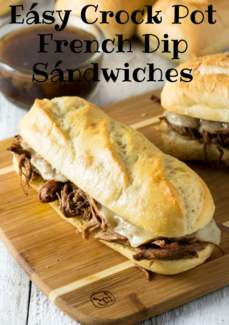Easy Crock Pot French Dip Sandwiches | HOME FAMILY RECIPES