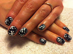 shellac nail christmas cnd snowflakes polish puff cream nails designs manicure swim midnight snowflake gel trending