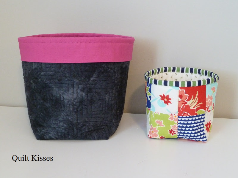 Quilt Kisses: New Fabric Buckets