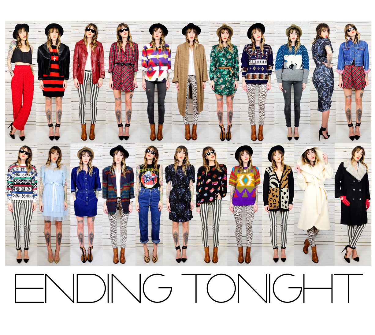 . VINTAGE IS THE NEW BLACK . AUCTIONS ENDING TONIGHT!