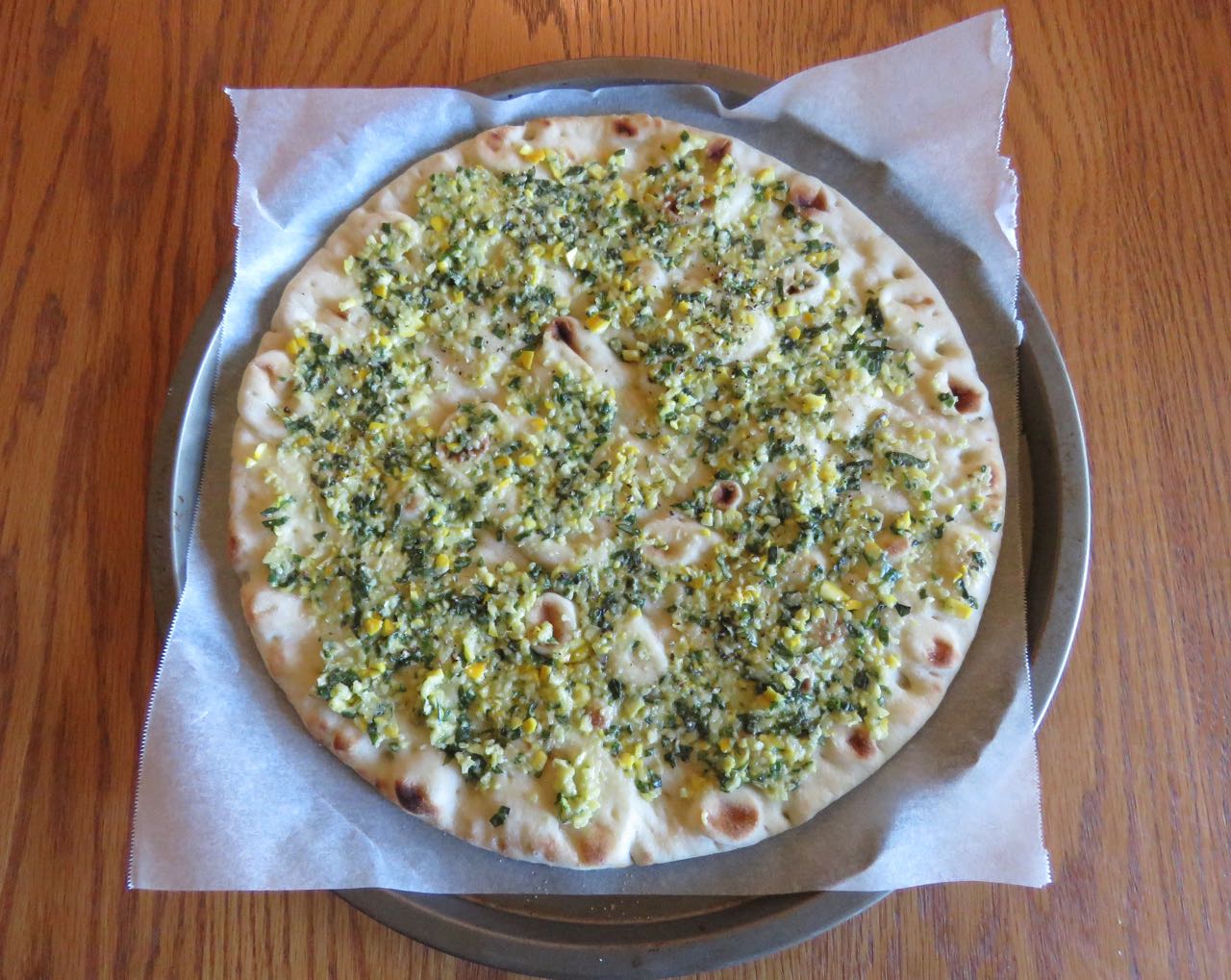 La cuisine de Messidor Pizza express, pesto léger et sockeye