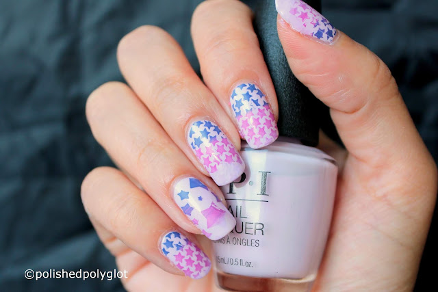 Nail Art │ Starry manicure in Lavender and Purple [26 Great Nail Art ...