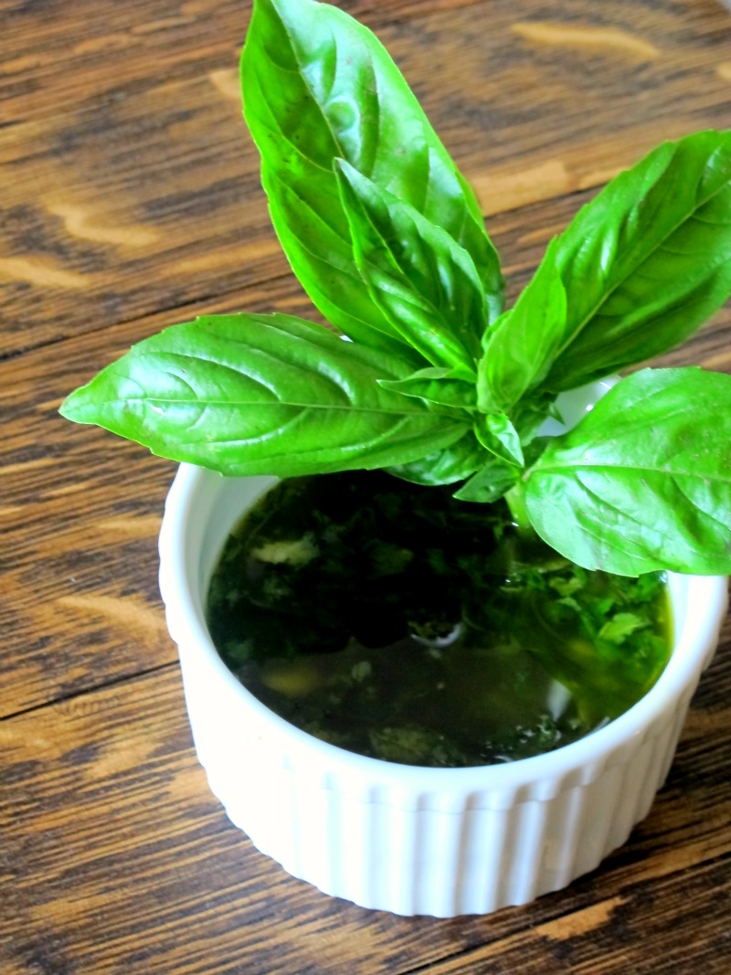 A Toast to Taste Basil Oil
