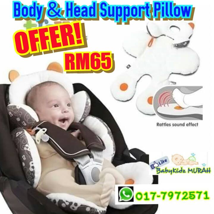 BabyKidz MURAH OFFER! RM65 BODY & HEAD SUPPORT PILLOW (for car seat