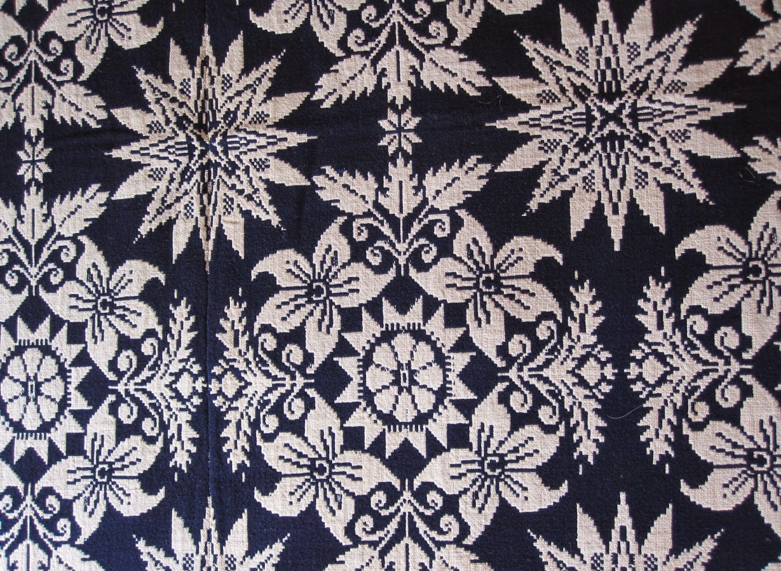 Scipio Center, NY History Scipio Talbot Jacquard Coverlet