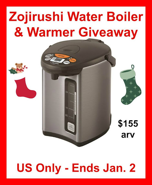 Top Notch Material Zojirushi Water Boiler Giveaway