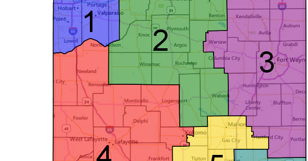 Indiana First Congressional District Map