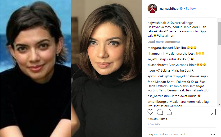 Deretan Artis di 10 Years Challenge, Lucinta Luna Juga