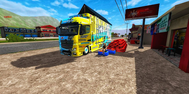 mod bussid canter actros