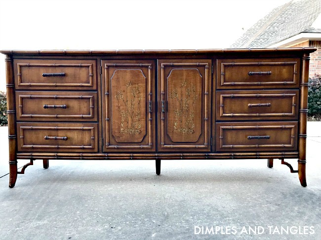 Dixie Aloha Dresser, bamboo dresser, second hand furniture