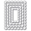 Poppystamps Double Stitch Scalloped Rectangle Frames