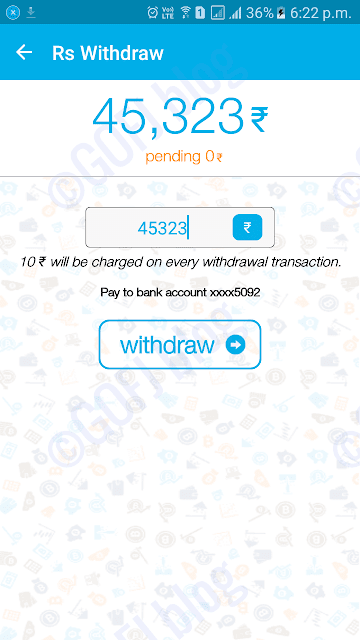 Zebpay INR withdrawal process